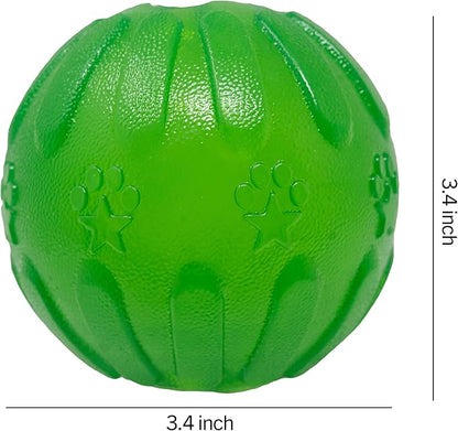 Starmark Treat Dispensing Chew Ball Tough Dog Toy, Medium/Large for Large Breeds