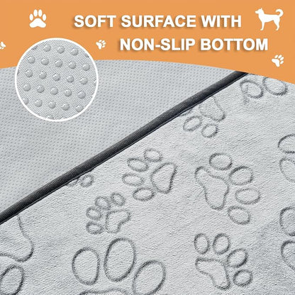 Qeils Reusable Puppy Pads, 4 Pack Washable Pee Pads for Dogs, Non Slip Wee Wee pad, Absorbent and Leakproof Training Mats for Potty, Crate, Playpen, Bed, Sofa, 30"x 34"