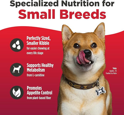 Nulo FreeStyle Small Breed Dog Food Dry - Salmon & Lentils, Puppy & Adult Grain Free Dog Food, Natural, High Protein, Smaller Sized Kibble with BC30 Probiotic for Healthy Digestion Support, 14lb Bag