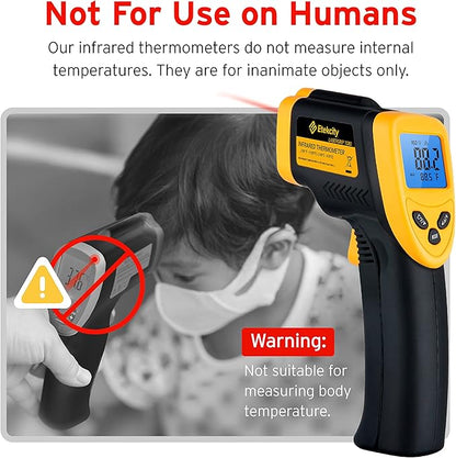 Etekcity Infrared Thermometer Laser Temperature Gun 1080, -58°F~ 1130°F for Meat Food Candy Pizza Oven, Heat Gun for Cooking, Kitchen, Fridge, Reptile, BBQ, HAVC, Adjustable Emissivity & Max Measure