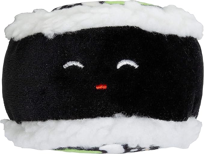 Pearhead Sushi Plush Squeaky Dog Toys – Soft Durable Food-Themed Chew Toys for Small & Medium Dogs, Interactive Plush Dog Toy Set of 3