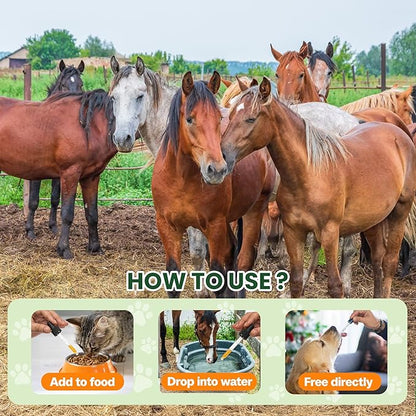 Dewormer for Horse, Poultry & More, Ivermectin for All Wormers, Tapeworms, Roundworms & Hookworms