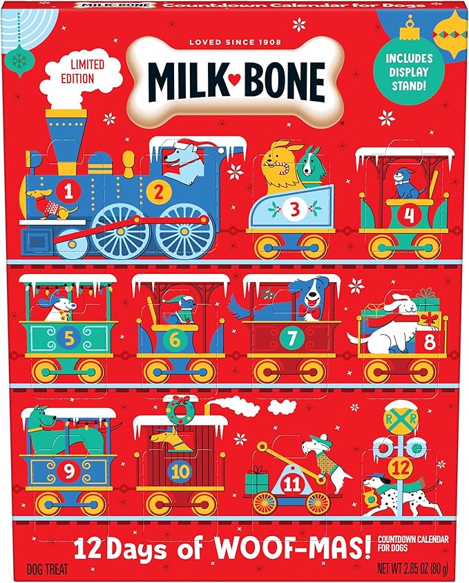Milk-Bone Holiday 12 Day Treat Calendar, 2.85 oz Box