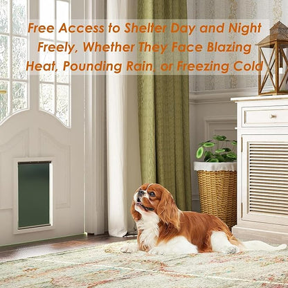 2 Pack Medium Dog Door Replacement Flaps with Screw, Pet Door Replacement Flap Compatible with PetSafe Freedom PAC11-11038, Weather-Proof & No Warped,Dog Door Flap Measures 12 7/8'' × 8 1/8''
