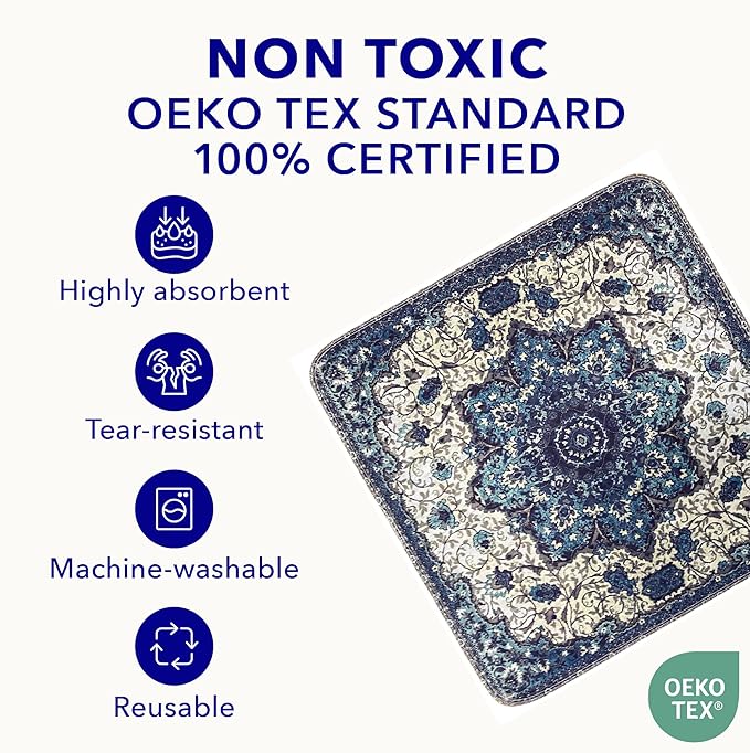 PUPIBOO Washable Pee Pads for Dogs and Cats - Super Absorbent Reusable Puppy Training Pads - 100% Waterproof, Leak-Proof & Non-Slip Whelping Pads for Pet Housebreaking