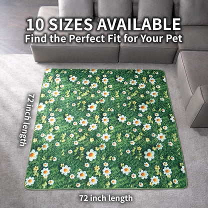 Washable Pee Pads for Dogs, Reusable Puppy Potty Training Pads, Ultra-Absorbent Thick Waterproof Leak-Proof Non-Slip Pads & Mat for Crate, Playpen, Floor, Whelping & Housebreaking , 1 Pack 72"x72"