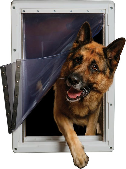 Ideal Pet Products Designer Series Ruff-Weather Pet Door with Telescoping Frame, Super Large, 15" x 23.5" Flap Size
