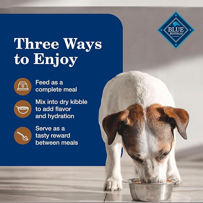 Blue Buffalo Homestyle Recipe Senior 7+ Turkey and Vegetable Dinner Wet Dog Food for Senior 7+ Dogs, Turkey Recipe, 12.5 oz. Can (Pack of 12)