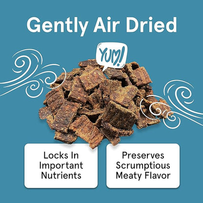 TRMC Real Meat Dog Treats - Two 12oz Bag of Bite-Sized Air-Dried Fish & Venison Jerky for Dogs - Grain-Free Jerky Dog Treats Made up of 95% All-Natural, Free-Range Venison & Ocean-Caught Fish