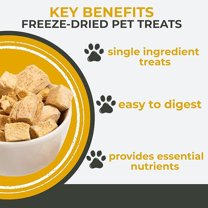 Momentum Carnivore Nutrition Freeze-Dried Chicken Breast Dog Treats & Cat Treats – Single-Ingredient, High-Protein, Grain-Free, Lean & Easily Digestible – Made in USA – 3 oz Bag