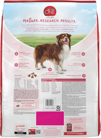 Purina ONE Natural, Sensitive Stomach Dry Dog Food, +Plus Skin & Coat Formula - 16.5 lb. Bag