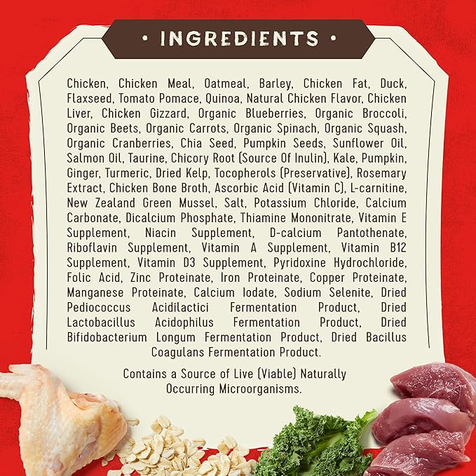 Stella & Chewy's SuperBlends Raw Coated Wholesome Grains Cage-Free Chicken & Duck Recipe with Superfoods, 3.5 lb. Bag