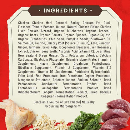 Stella & Chewy's SuperBlends Raw Coated Wholesome Grains Cage-Free Chicken & Duck Recipe with Superfoods, 3.5 lb. Bag