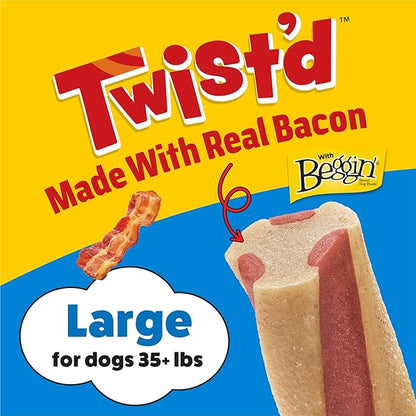 Purina Busy with Beggin’ Twist’d Adult Dog Chew Bone Treats - 6 ct. Pouch