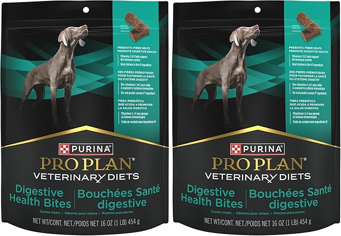 Pro Plan Veterinary Diets Purina Digestive Health Bites Dog Treat Chews - 16 oz. Pouch (Pack of 2)
