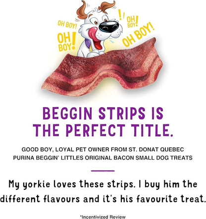 Purina Beggin' With Real Meat Dog Treats, Fun Size Original With Bacon Flavor - 25 oz. Pouch