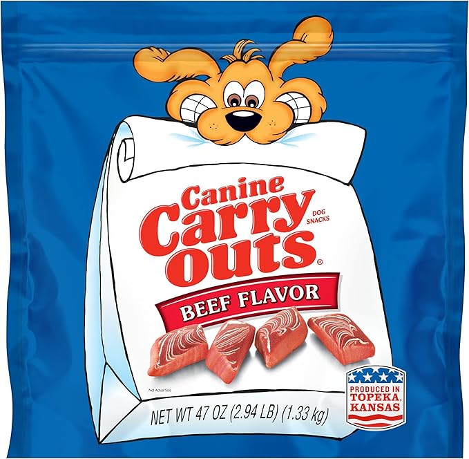 Canine Carry Outs Dog Treats, Beef Flavor, 47 Ounce