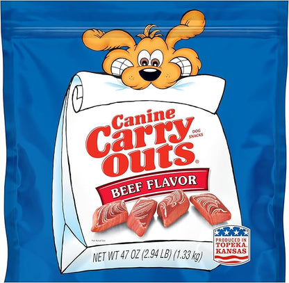 Canine Carry Outs Dog Treats, Beef Flavor, 47 Ounce