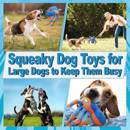 LEGEND SANDY Squeaky Dog Toys- Plush Dog Toys with Soft Fabric for Small, Medium, and Large Dogs Daily Companionship, Training Reward Gift
