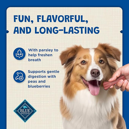 Blue Buffalo Dental Bones Mini Natural Dental Chew Dog Treats Bag,12oz. Bag,(Pack of 2)