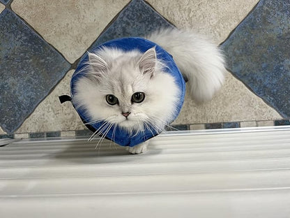 Comfortable & Adjustable Inflatable Pet Collar - Alternative to Cone Shaped Collars - Great for Post-Surgery or Injury Recovery - Durable & Non-Toxic Material -Safe and Protective - (Medium 9-12 in.)
