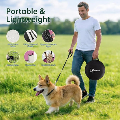 Dog Playpen,Cat Pet Puppy Pen,Portable Playpens for Dogs Indoor Outdoor Travel Camping Use,Foldable Dog Kennel Tent Crate for Rabbit Small Animals with Carrying Case (Pink, Medium)