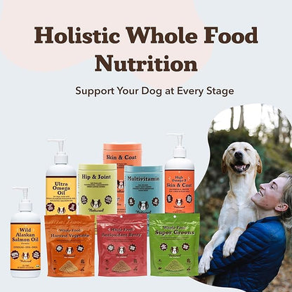 Natural Dog Company Wild Alaskan Salmon Oil Formula with Omega 3, Fish Oil for Dogs Supplement, Skin & Coat Dog Oil, Itchy Relief, Immune Support for Joints & Heart, Liquid Food Topper, 8 oz.