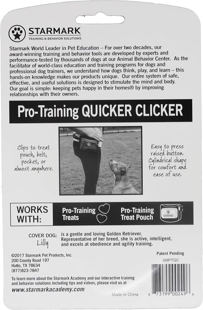 Triple Crown Pro Training Quicker Clicker Device Dome Shape Fast Click Pet Dog