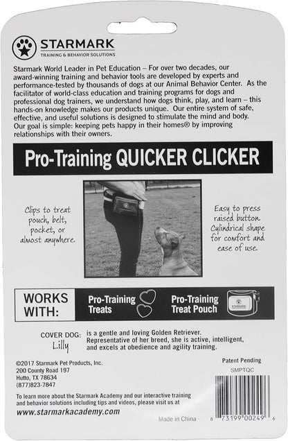 Triple Crown Pro Training Quicker Clicker Device Dome Shape Fast Click Pet Dog