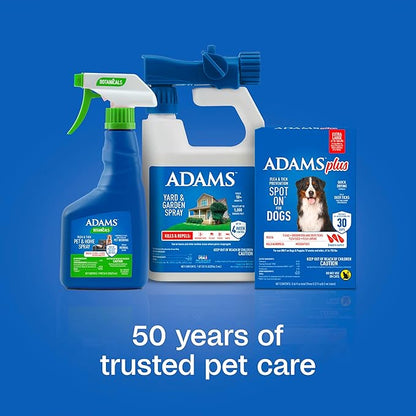ADAMS Plus Flea & Tick Prevention Spot On for Dogs, Extra Large Dogs, Kills Fleas & Ticks (Brown Dog/Deer Ticks), Kills and Repels Mosquitoes, Prevents Flea Infestations, 3-Month Supply, 3 Pack