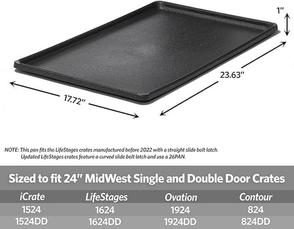 Replacement Dog Crate Pan for MidWest and New World Dog Crate