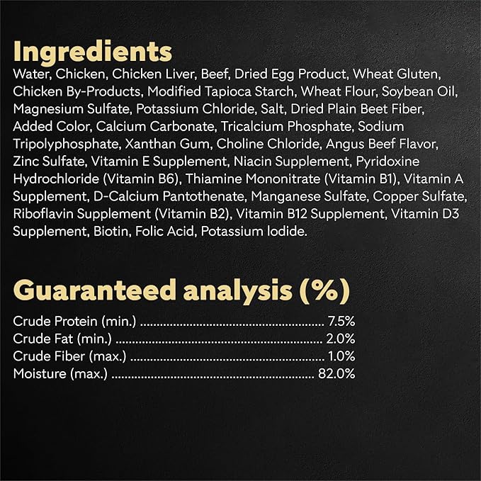 Cesar Filets in Gravy Wet Dog Food, Angus Beef Flavor, 1.76 oz. Mini-Pouch, 20 Count