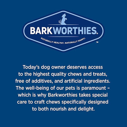 Barkworthies Odor-Free 12 Inch Bully Sticks - 3 Count (Pack of 1) - Protein-Packed, Easily Digestible, All-Natural Rawhide Alternative, Supports Dental Health
