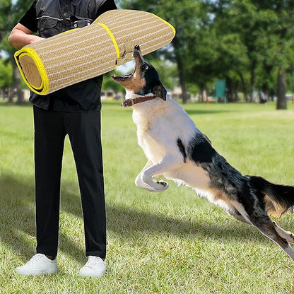 DGSL Dog Bite Training Set - Dog Bite Sleeve, Dog Bite Pillow Tug Toy, Dog Training Stick - Professional Training Equipment for Training, Biting, Interactive, Fetch, K9, Puppy (Vertical Stripe)