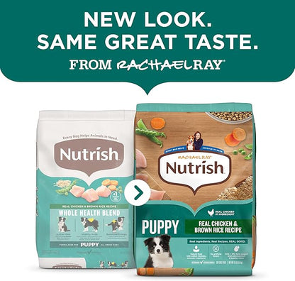 Nutrish Rachael Ray Dry Dog Food Puppy, Real Chicken & Brown Rice Recipe, 5 lb. Bag