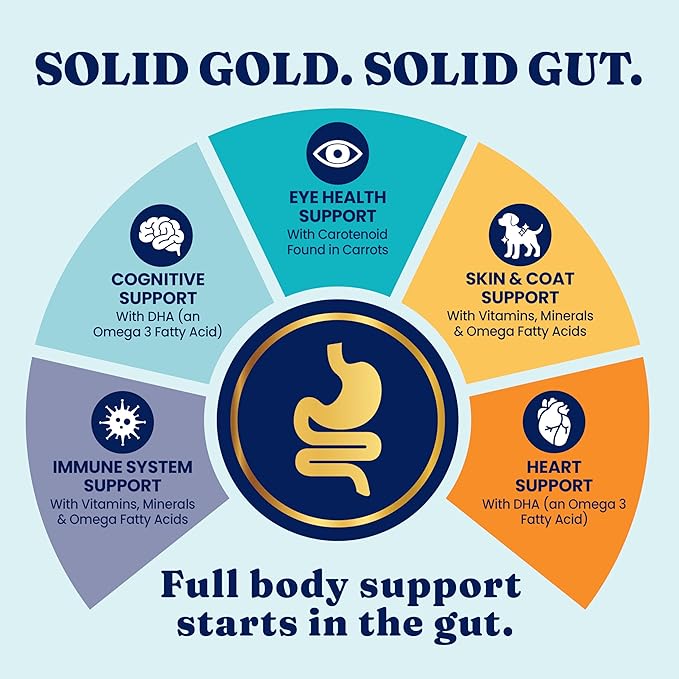 Solid Gold Lamb Dog Food Dry for Adult & Senior Dogs– High Protein Healthy Dog Kibble for Medium & Large Breeds – Whole Grain, Omega 3 & Digestive Probiotics for Gut Health & Everyday Nutrition – 4 LB
