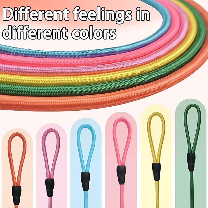 FOVRLZSE 6-Pack Nylon Slip Leads, 4.6FT for Small to Medium Dogs. 10mm high-Density Braided Nylon with Upgraded TPU Non-Slip Buckle, Macaron Colors, Perfect for Daily Walking & Puppy Training.