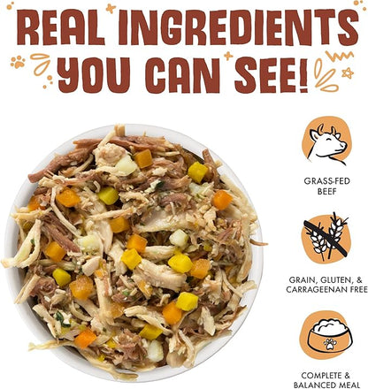 Weruva Classic Dog Food, Wok The Dog with Chicken, Beef & Pumpkin in Gravy, 5.5oz Can (Pack of 24), Brown