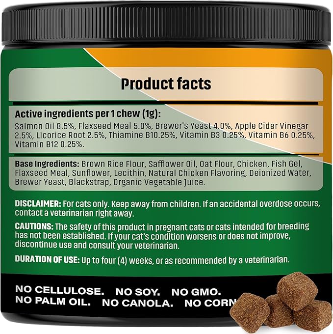 Flea and Tick Prevention Chewable Pills for Dogs and Cats - Revolution Oral Flea Treatment for Pets - Pest Control & Natural Defense - Chewables Small Tablets Made in USA (Chicken (for Cats))