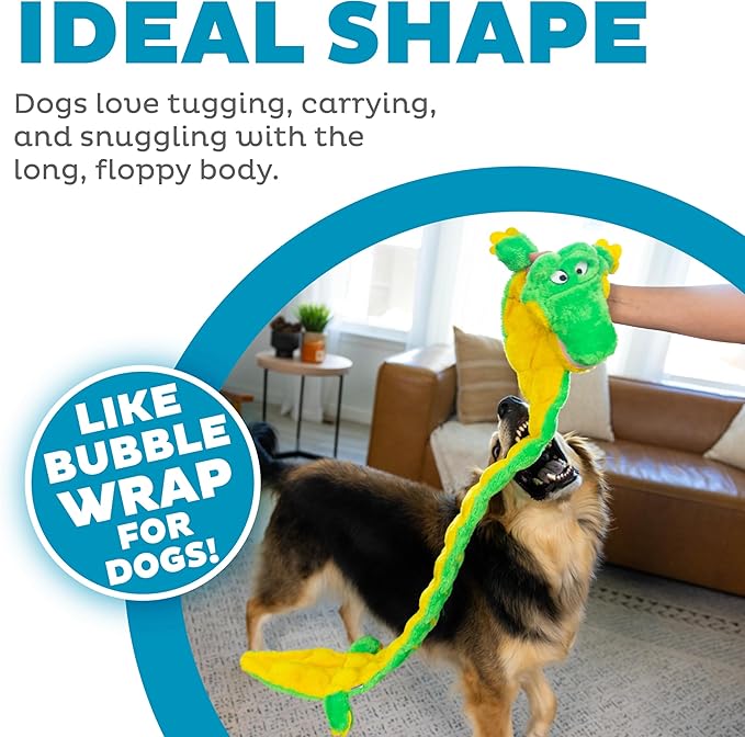 Outward Hound Squeaker Matz Plush Gator Dog Toy, XXL
