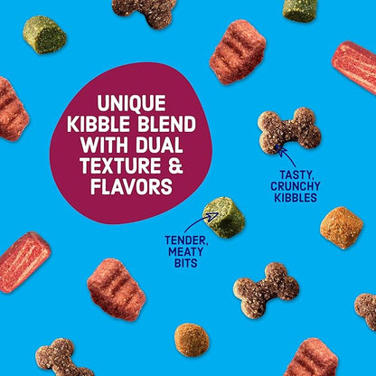 Kibbles 'n Bits Dry Dog Food, Savory Bacon & Steak Flavor for Adult Dogs, 3.5 lb. Bag