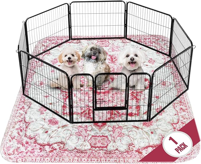 PUPIBOO Washable Pee Pads for Dogs and Cats - Super Absorbent Reusable Puppy Training Pads - 100% Waterproof, Leak-Proof & Non-Slip Whelping Pads for Pet Housebreaking