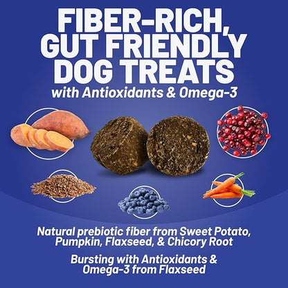 Dave's Pet Food Sweet Potato & Pumpkin Dog Treats for Sensitive Stomachs, Semi-Moist Soft & Digestive Friendly, Made in USA, Senior, Small & Large Dogs, Gut Health (2 Pack)