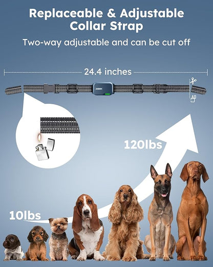 Jugbow Dog Shock Collar 2 Dogs (10-120Lbs) - 4200FT Dog Training Collar with Remote IPX7 Waterproof Electric Collar with 4 Training Modes, Rechargeable e-Collar for Large Medium Small Dog Cyan Blue