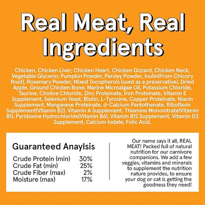 TRMC Real Meat Air Dried Dog Food w/Real USA Chicken - Two 2lb Bags of Grain-Free Real Meat Dog Food Sourced from Free-Range, Cage Free Chicken - Digestible, All Natural, High Protein