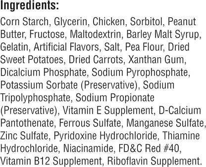SmartBones SmartSticks with Real Peanut Butter,Rawhide-Free Chews for Dogs,12 Count (Pack of 2)