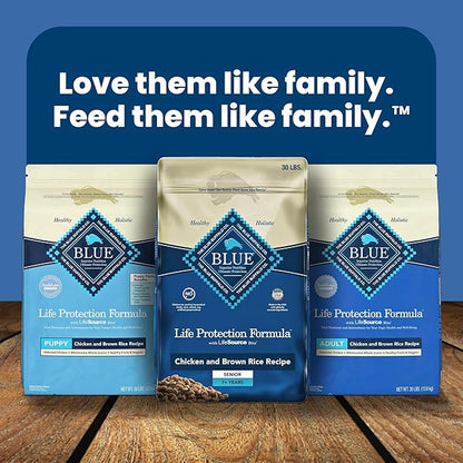 Blue Buffalo Life Protection Formula Large Breed Adult Dry Dog Food, Promotes Joint Health and Lean Muscles, Made with Natural Ingredients, Lamb & Brown Rice Recipe, 30-lb Bag