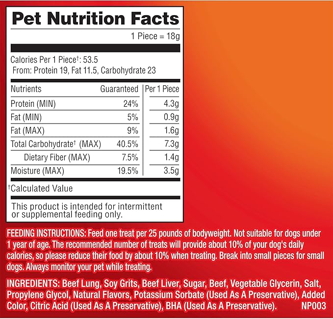 Pup-Peroni Dog Treats, Lean Beef Flavor, 22.5 Ounce, Made with Real Beef, 90% Fat Free (Pack of 2)