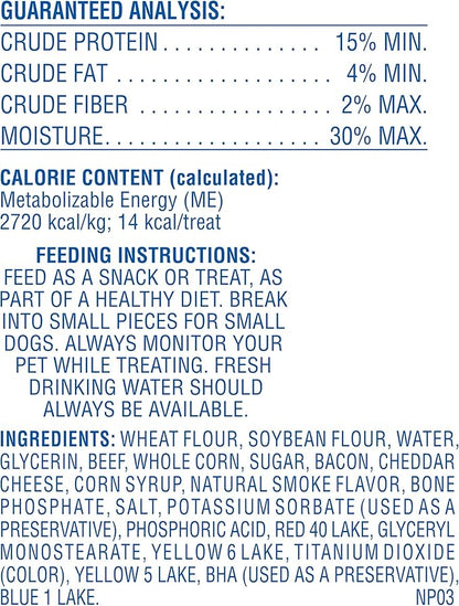 Canine Carry Outs Dog Treats, Bacon & Cheese Flavor, 22.5 Ounce (Pack of 6), Made with Real Bacon and Cheese