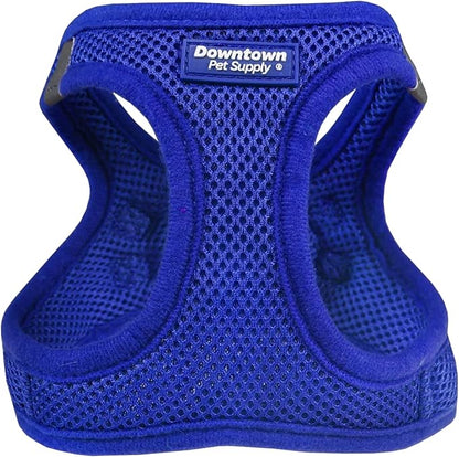 Downtown Pet Supply Step in Dog Harness for Small Dogs No Pull, X-Small, Blue - Adjustable Harness with Padded Mesh Fabric and Reflective Trim - Buckle Strap Harness for Dogs